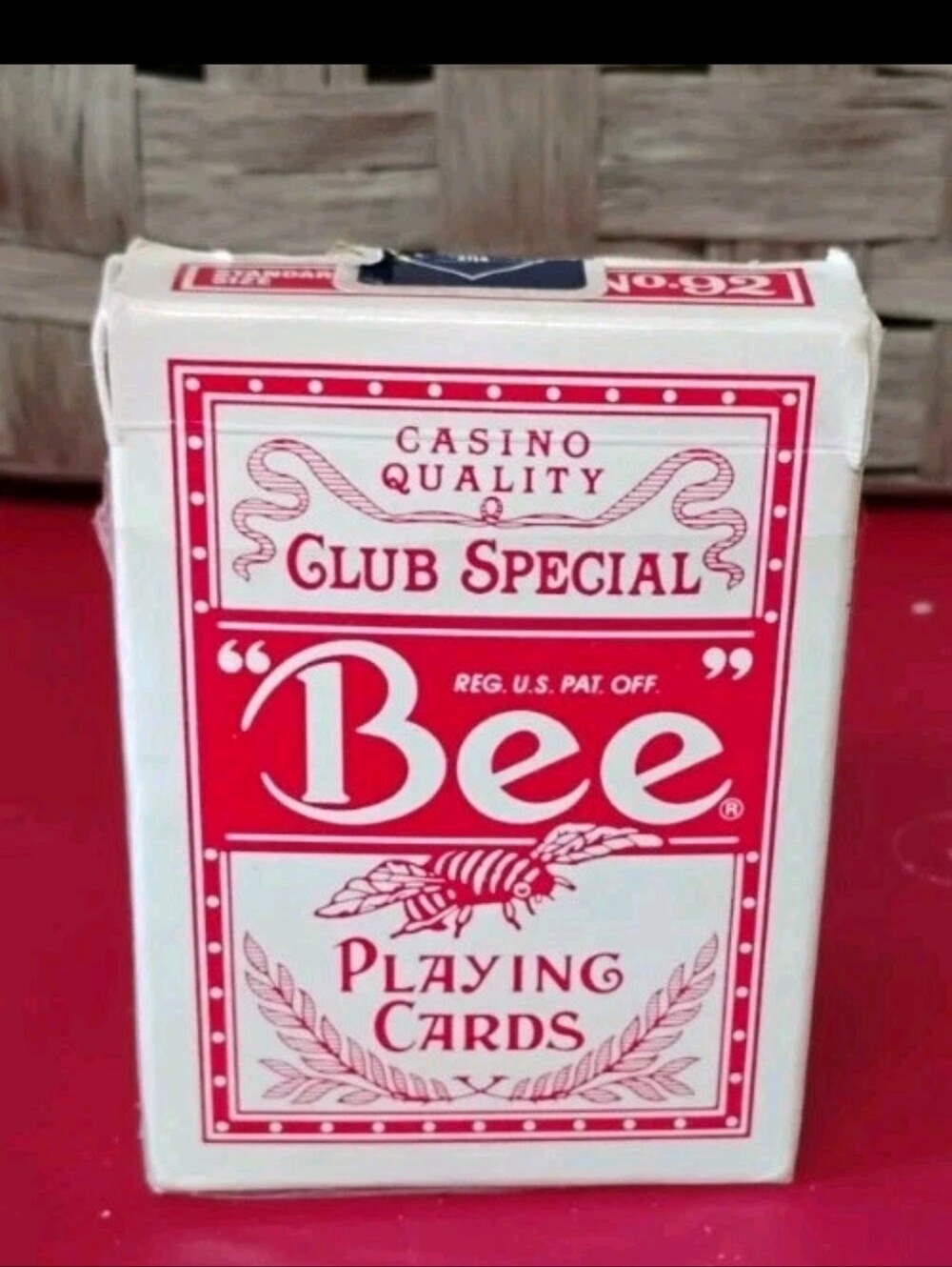 Club Special Bee Red Deck Of Playing Cards Casino Quality Open Box